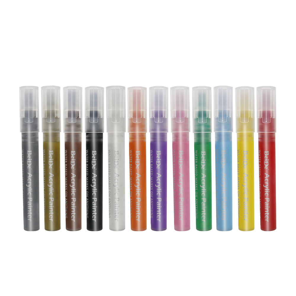6MM Reversible Bullet & Chisel Acrylic Paint Pen